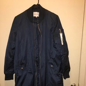 Long line flight jacket